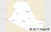 Classic Style Simple Map of Tumd Zouqi, single color outside