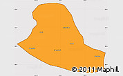 Political Simple Map of Tumd Zouqi, cropped outside
