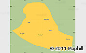 Savanna Style Simple Map of Tumd Zouqi, single color outside