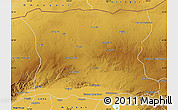 Physical Map of Urad Zhongqi