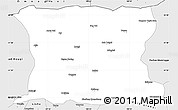 Silver Style Simple Map of Urad Zhongqi