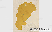 Physical 3D Map of Uxin Qi, lighten