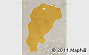 Physical 3D Map of Uxin Qi, lighten, semi-desaturated
