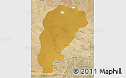 Physical 3D Map of Uxin Qi, satellite outside