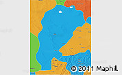 Political 3D Map of Uxin Qi