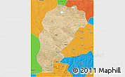 Satellite 3D Map of Uxin Qi, political outside