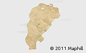 Satellite 3D Map of Uxin Qi, single color outside
