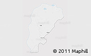 Silver Style 3D Map of Uxin Qi, single color outside