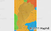 Physical Map of Uxin Qi, political outside