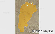 Physical Map of Uxin Qi, semi-desaturated
