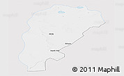 Silver Style Panoramic Map of Uxin Qi, single color outside