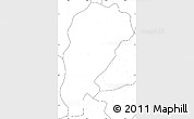Blank Simple Map of Uxin Qi, no labels