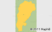 Savanna Style Simple Map of Uxin Qi, single color outside
