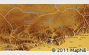 Physical 3D Map of Wuchuan
