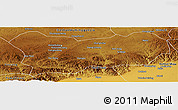 Physical Panoramic Map of Wuchuan