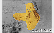 Physical 3D Map of Wuhai Shi, desaturated