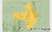 Savanna Style 3D Map of Wuhai Shi