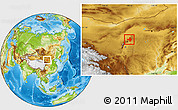 Physical Location Map of Wuhai Shi
