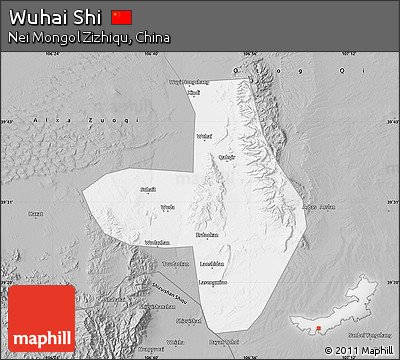 Gray Map of Wuhai Shi