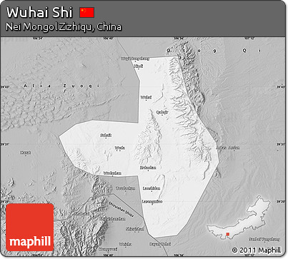 Gray Map of Wuhai Shi