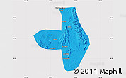 Political Map of Wuhai Shi, cropped outside