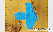 Political Map of Wuhai Shi, physical outside
