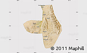 Satellite Map of Wuhai Shi, cropped outside