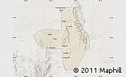 Shaded Relief Map of Wuhai Shi, lighten