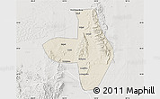 Shaded Relief Map of Wuhai Shi, lighten, semi-desaturated
