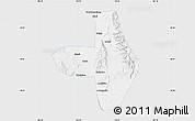 Silver Style Map of Wuhai Shi, single color outside