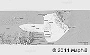 Gray Panoramic Map of Wuhai Shi