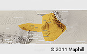 Physical Panoramic Map of Wuhai Shi, lighten, semi-desaturated