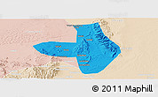 Political Panoramic Map of Wuhai Shi, lighten