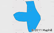 Political Simple Map of Wuhai Shi, cropped outside