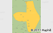 Savanna Style Simple Map of Wuhai Shi