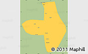 Savanna Style Simple Map of Wuhai Shi, single color outside