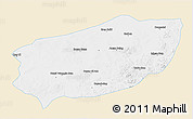 Classic Style 3D Map of Xi Ujimqin Qi, single color outside