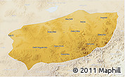 Physical 3D Map of Xi Ujimqin Qi, lighten