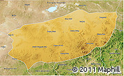 Physical 3D Map of Xi Ujimqin Qi, satellite outside