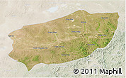 Satellite 3D Map of Xi Ujimqin Qi, lighten