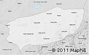 Silver Style 3D Map of Xi Ujimqin Qi