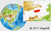 Physical Location Map of Xi Ujimqin Qi, highlighted parent region