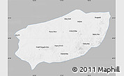 Gray Map of Xi Ujimqin Qi, single color outside