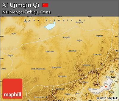 Physical Map of Xi Ujimqin Qi