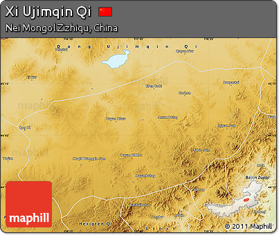Physical Map of Xi Ujimqin Qi