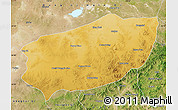Physical Map of Xi Ujimqin Qi, satellite outside