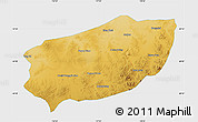 Physical Map of Xi Ujimqin Qi, single color outside