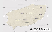 Shaded Relief Map of Xi Ujimqin Qi, cropped outside