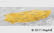 Physical Panoramic Map of Xi Ujimqin Qi, lighten, desaturated