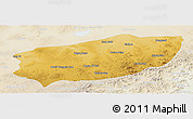 Physical Panoramic Map of Xi Ujimqin Qi, lighten